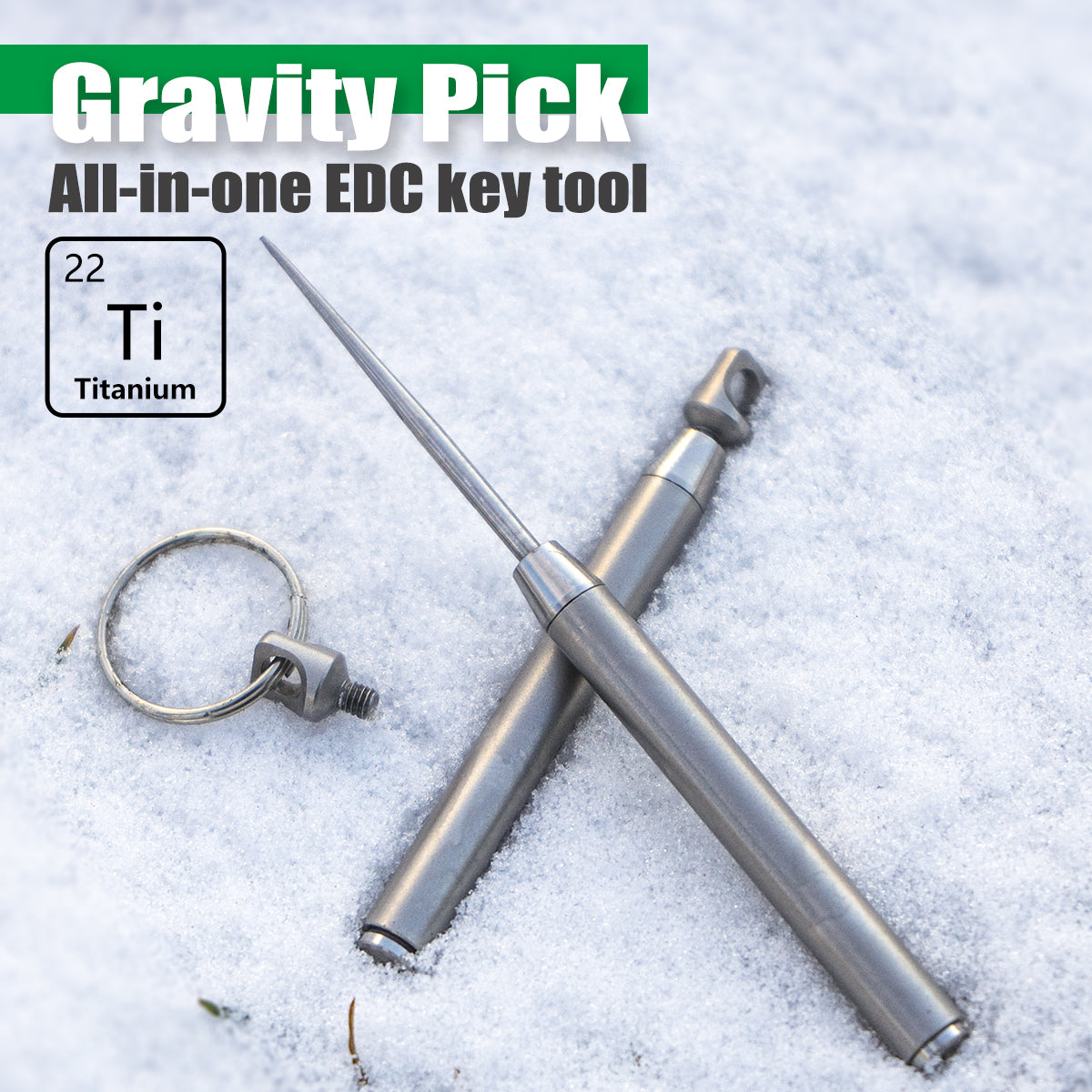 Gravity Pick：All-in-one EDC titanium key tool