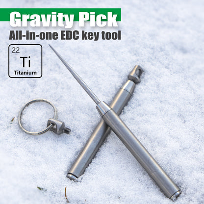 Gravity Pick：All-in-one EDC titanium key tool