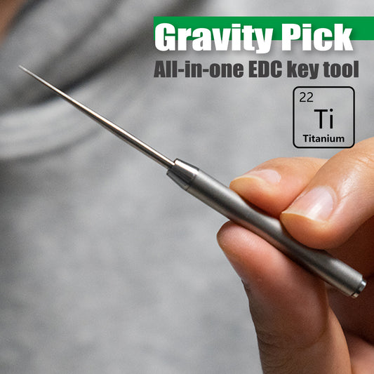 Gravity Pick：All-in-one EDC titanium key tool