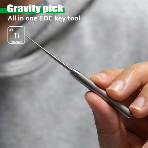 Gravity Toothpick：All-in-one EDC titanium toothpick