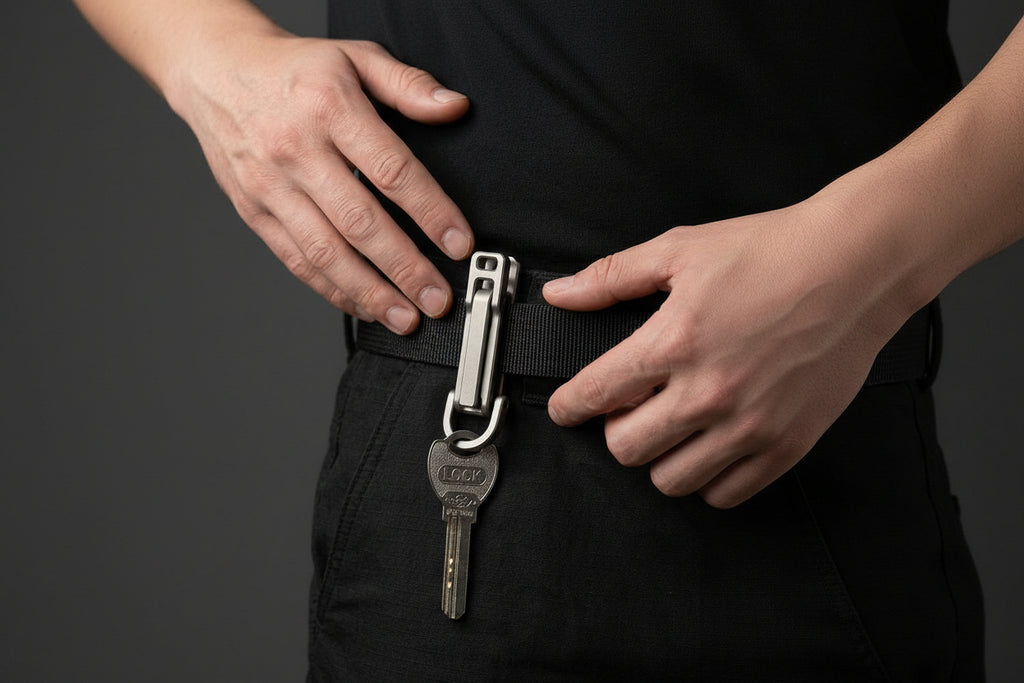 Titanium Bite Clip：A powerful clip keychain,Clamp everywhere