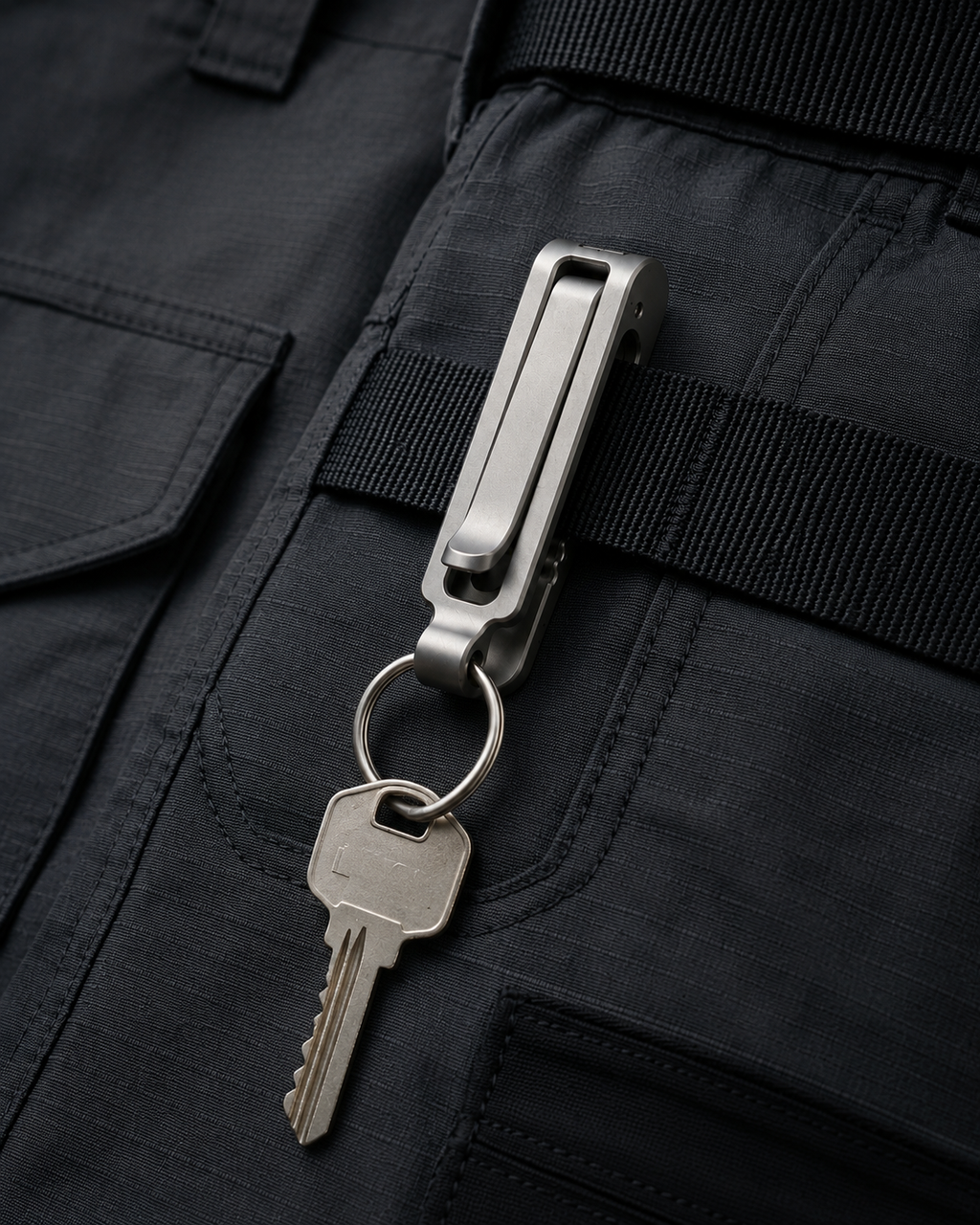 Titanium OmniClip：Everywhere Clip keychain